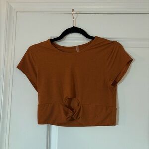 Free People Movement Orange Crop Top (M)